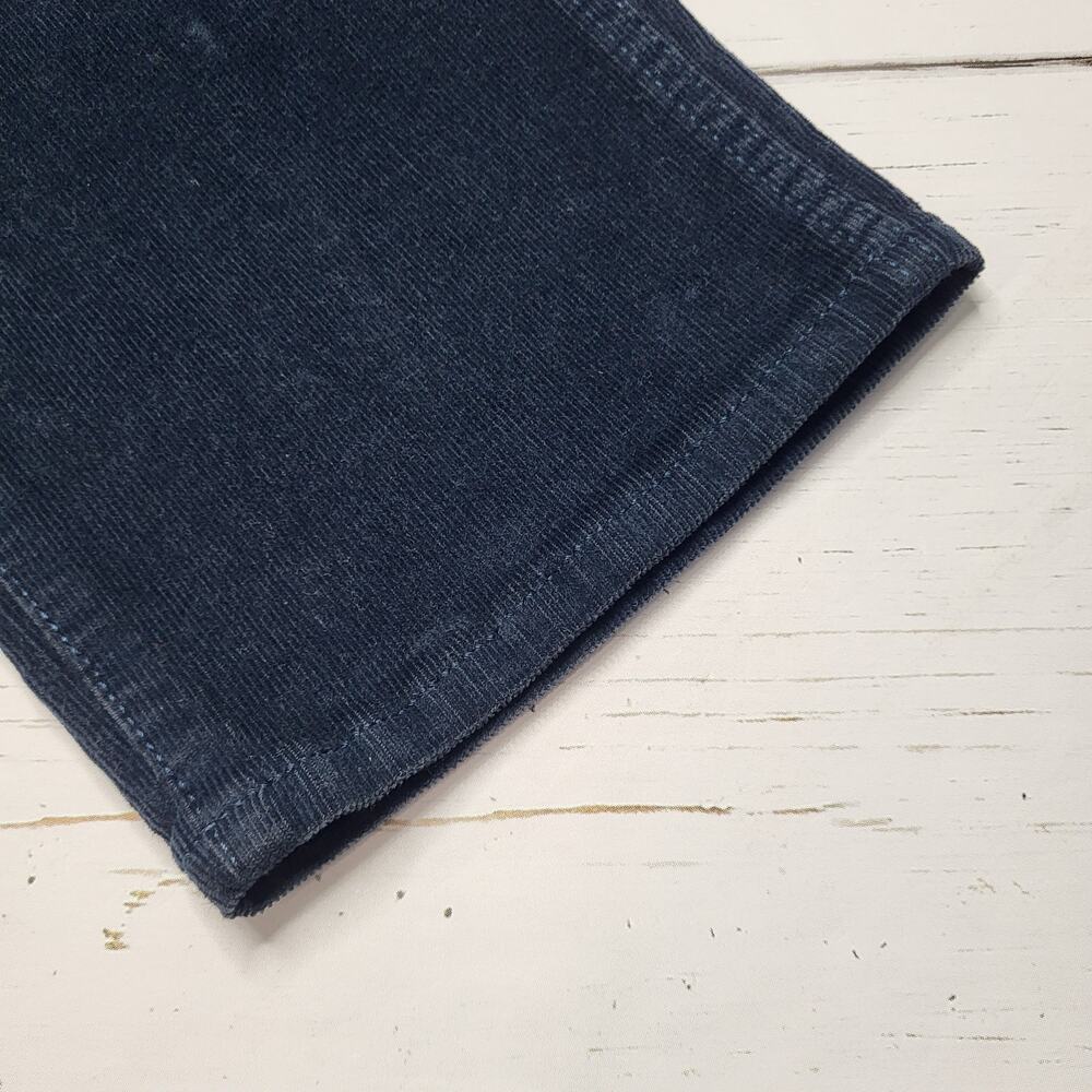 Madewell Slim Straight Utility Corduroy Pants Navy Blue Garment Dye Mid Rise 25 - Picture 9 of 12